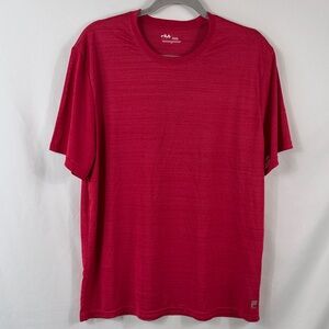 Fila Men's Vibrant Red Short Sleeve Tee. Size XL